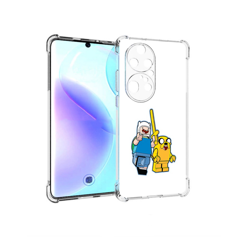 

Чехол MyPads Tocco для Huawei P50 Pro время приключений лего, Прозрачный, Tocco