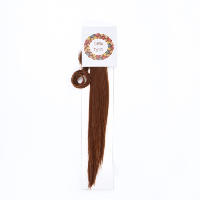 Хвост накладной, прямой волос, на резинке, 60 см, 100 гр, цвет светло-русый(#SHT30A) hairshop накладной хвост на ленте аврора