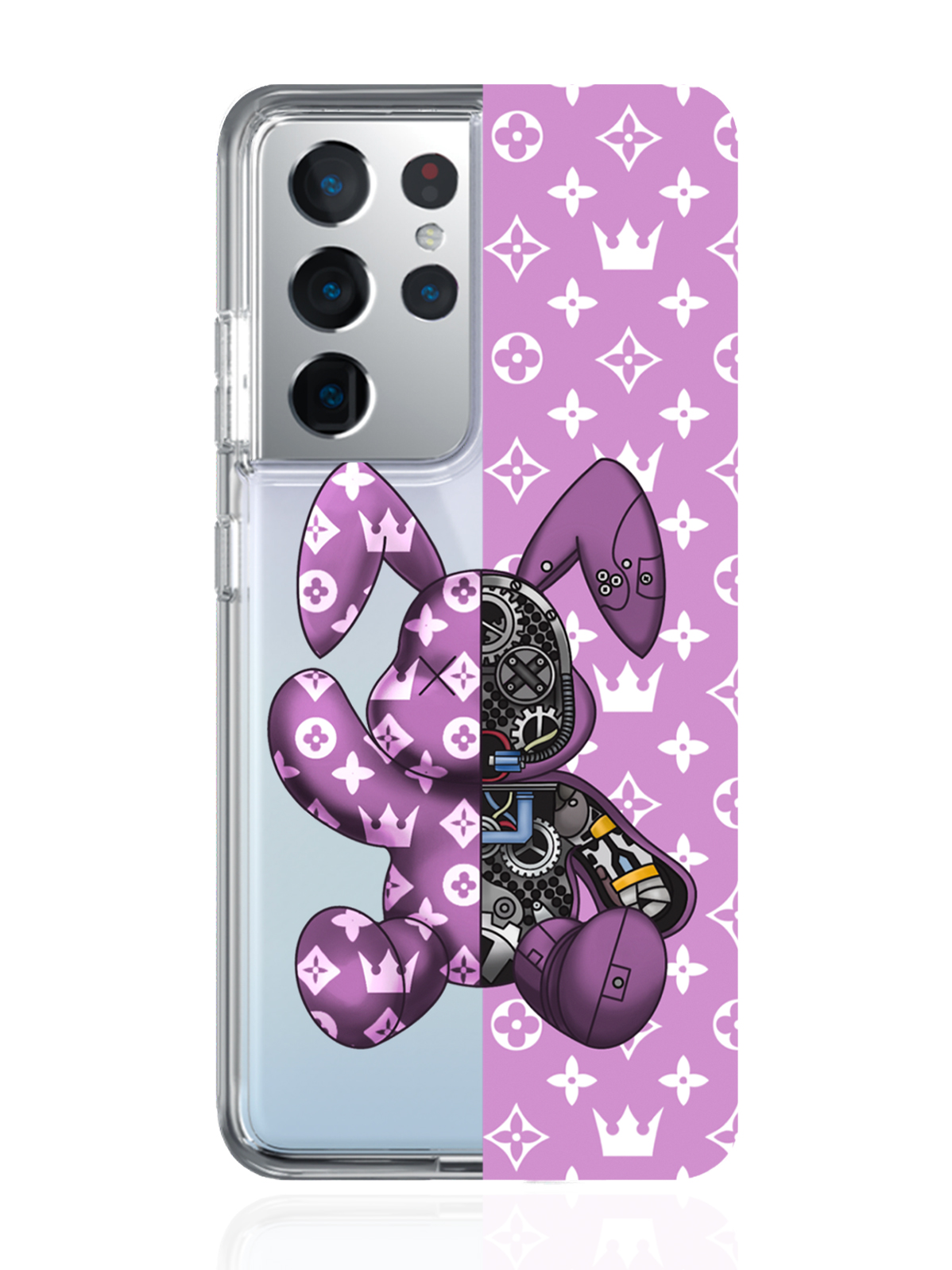 

Чехол MustHaveCase для Samsung Galaxy S21 Ultra Bunny Розовый прозрачный, Samsung Galaxy S21 Ultra Bunny Розовый