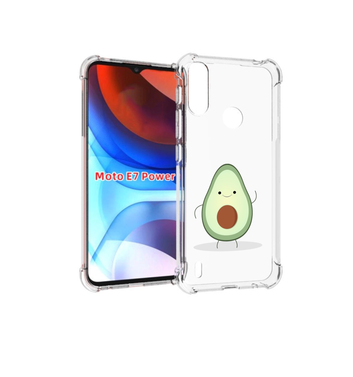 

Чехол MyPads Авокадик для Motorola Moto E7 Power, Прозрачный, Tocco
