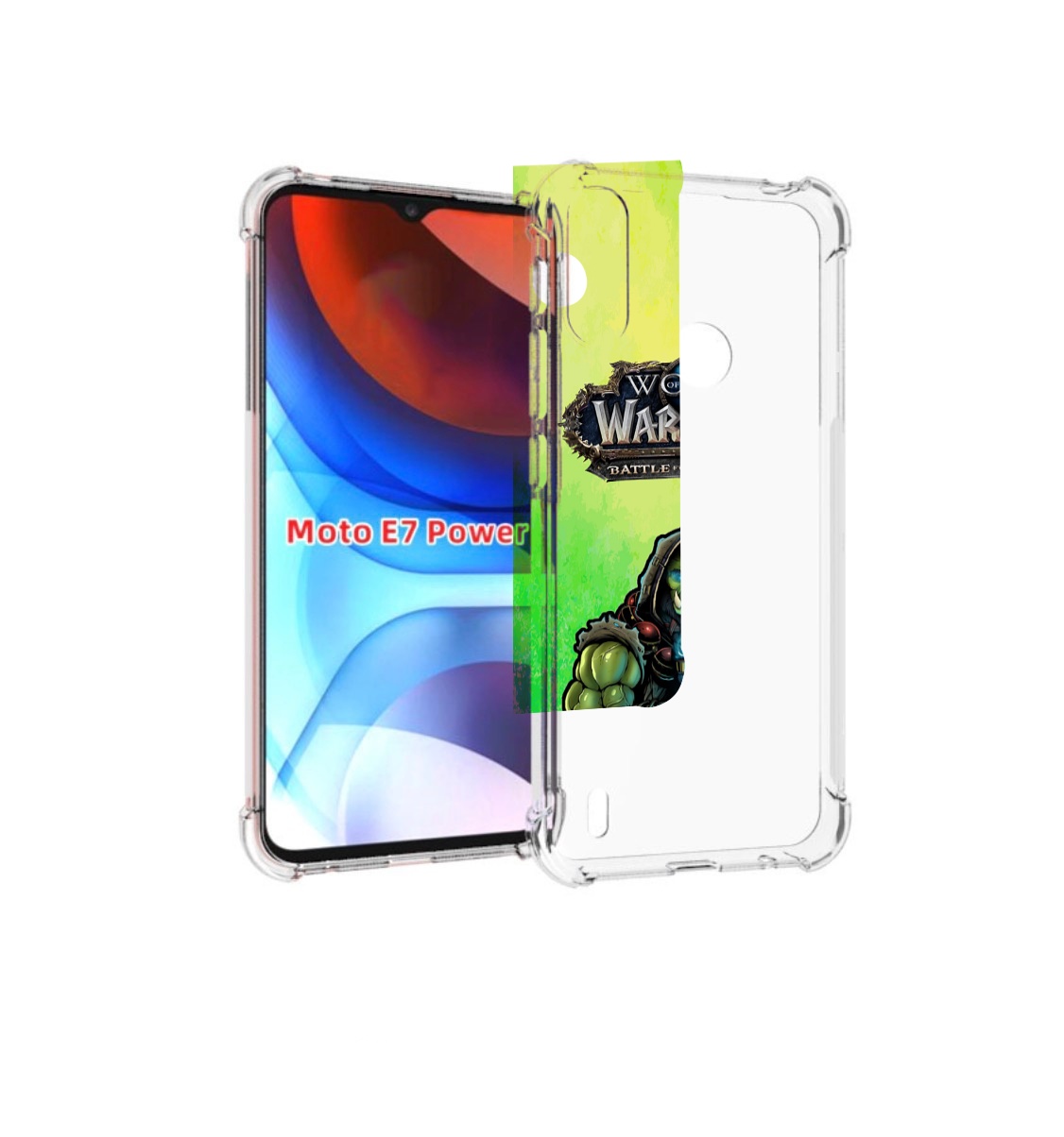 

Чехол MyPads world-of-warcraft мужской для Motorola Moto E7 Power, Прозрачный, Tocco