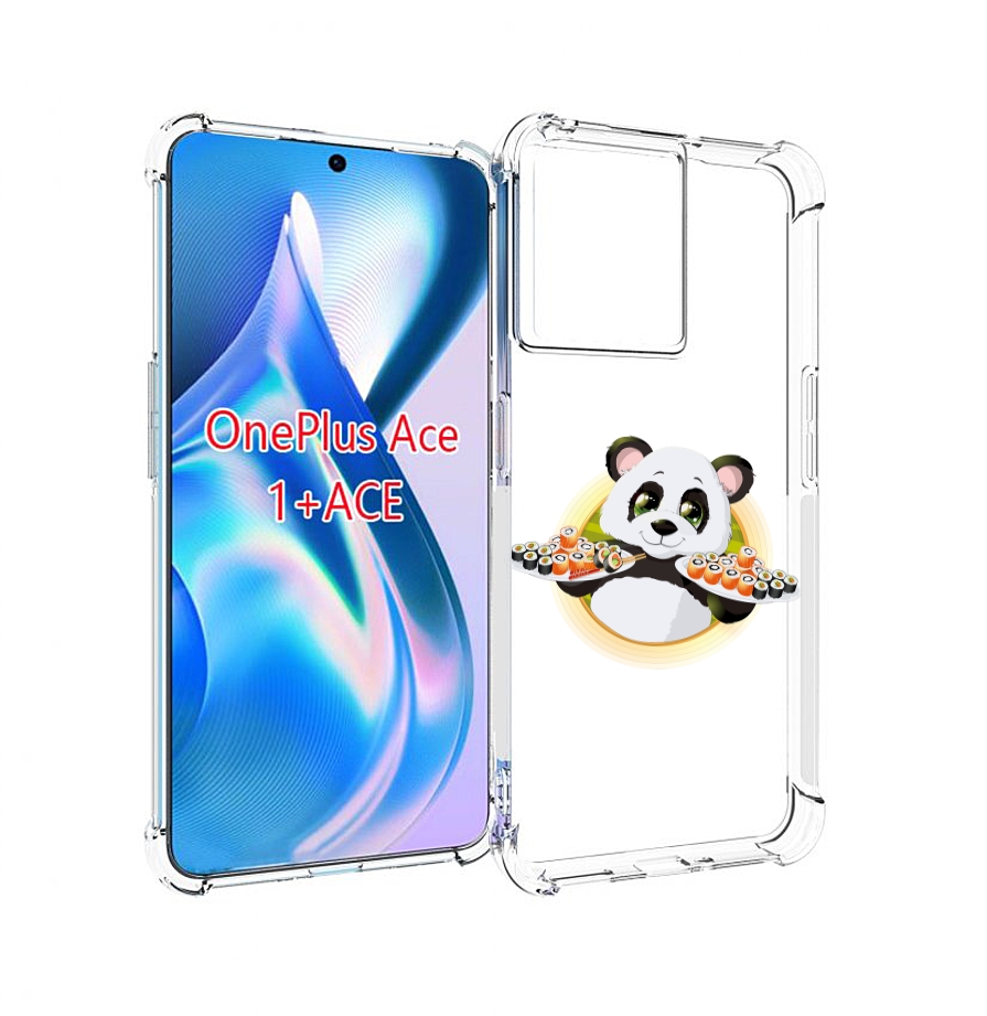 

Чехол MyPads панда-с-суши для OnePlus Ace, Прозрачный, Tocco