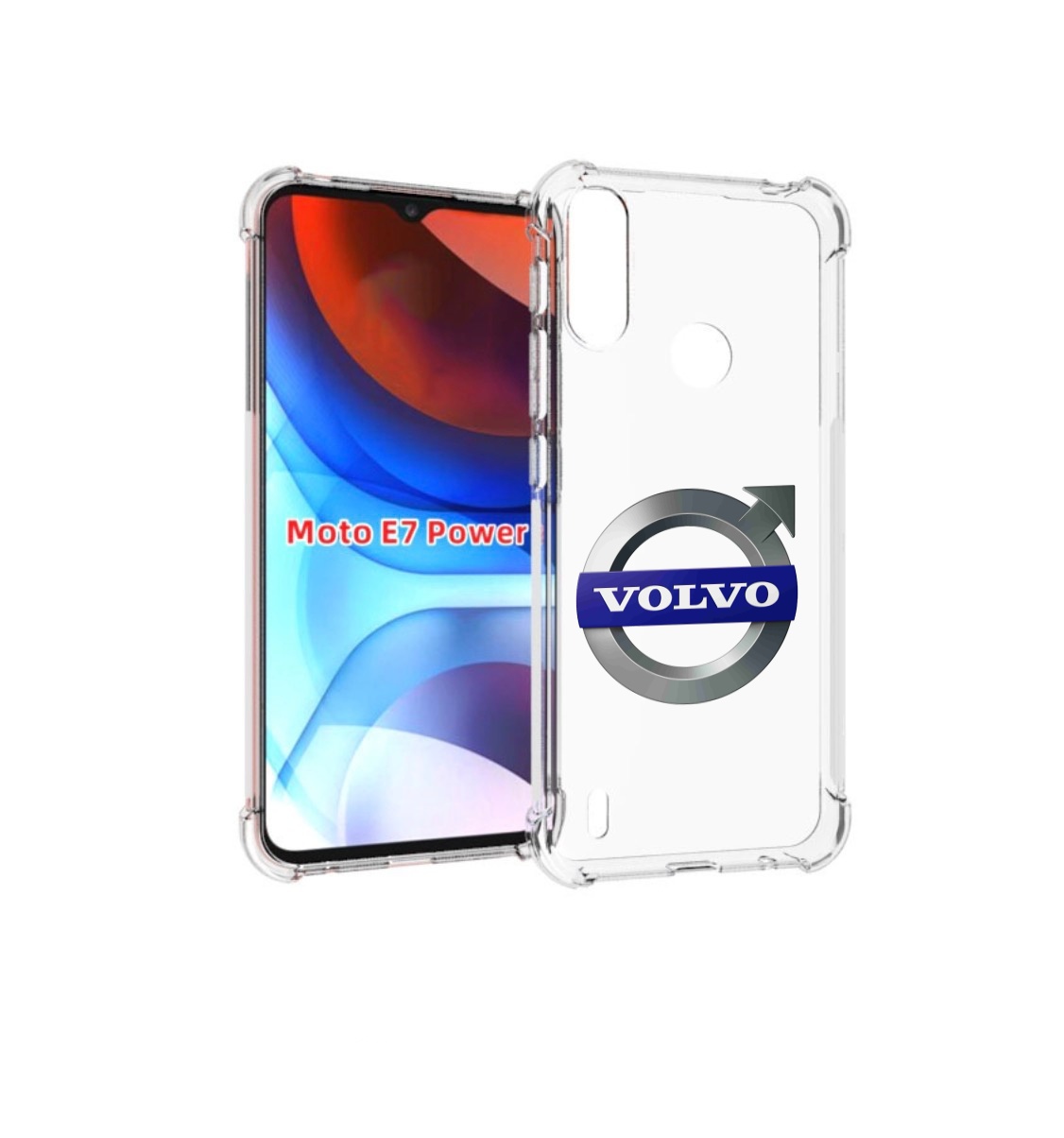 

Чехол MyPads volvo мужской для Motorola Moto E7 Power, Прозрачный, Tocco