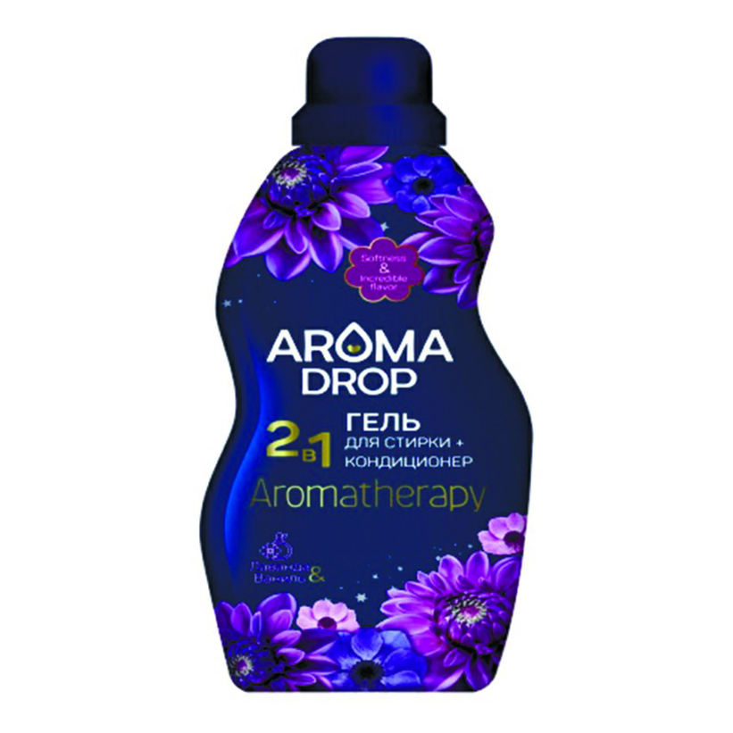 фото Гель для стирки aroma drop aromatherapy лаванда и ваниль для всех видов тканей 1 л
