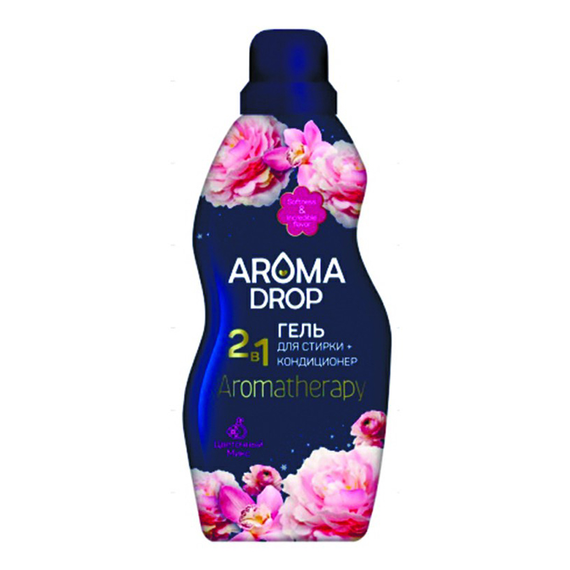 фото Гель для стирки aroma drop aromatherapy цветочный микс для всех видов тканей 1 л