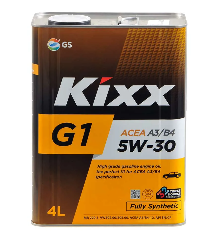 

Моторное масло Kixx синтетическое G1 5W30 A3/B4 4л