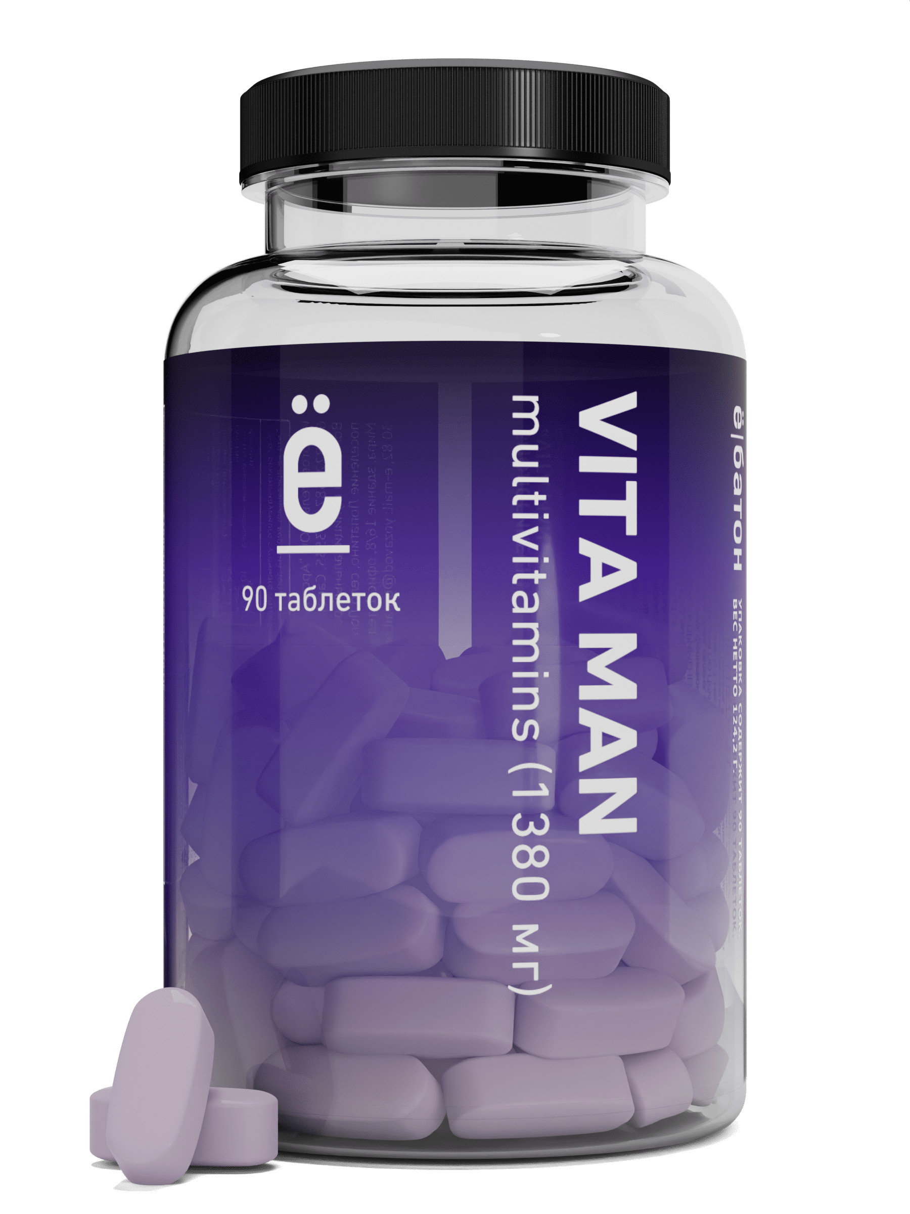 Комплекс витаминов для мужчин Ё|батон Vita Man таблетки 90 шт.