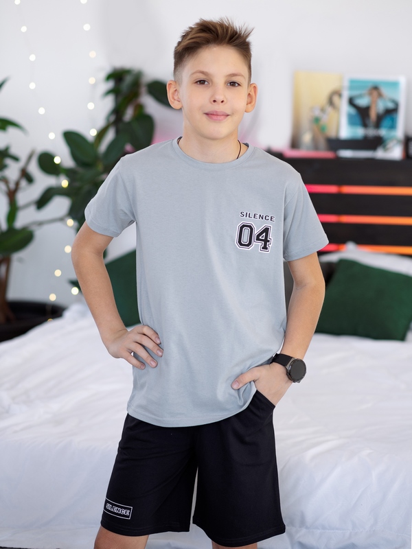 

Пижама детская LIDEKO kids 512-22, серый, 140, 512-22