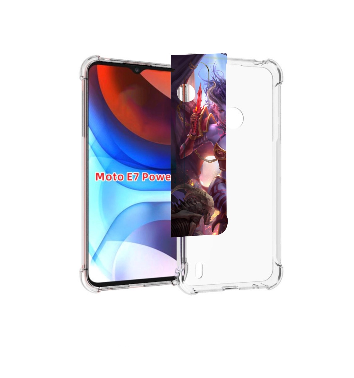 

Чехол MyPads queen of pain dota 2 для Motorola Moto E7 Power, Прозрачный, Tocco