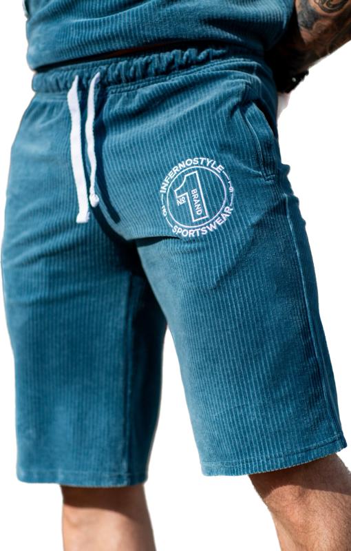 Спортивные шорты мужские INFERNO style Ш-008-000 голубые XL