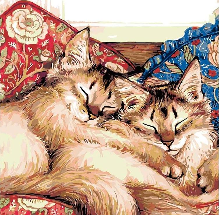 

Картина по номерам Живопись по Номерам Обнимашки, 40x40, Обнимашки