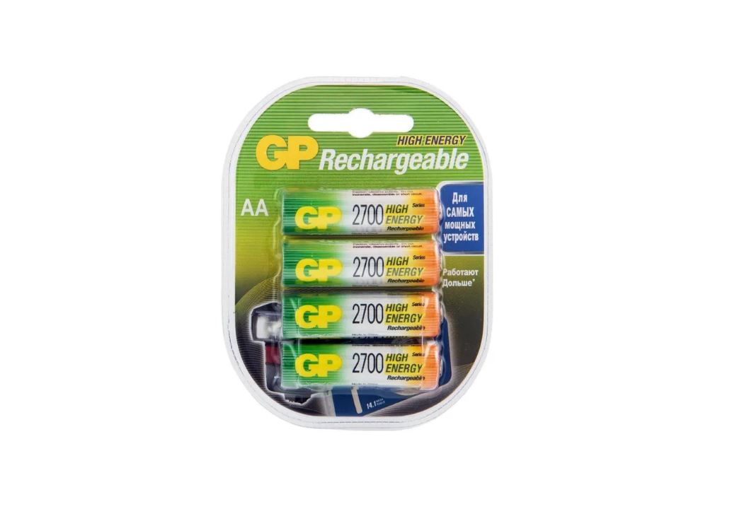 

Аккумуляторы 2700 мАч GP 270AAHC-2DECRC4, АА, 4 шт.