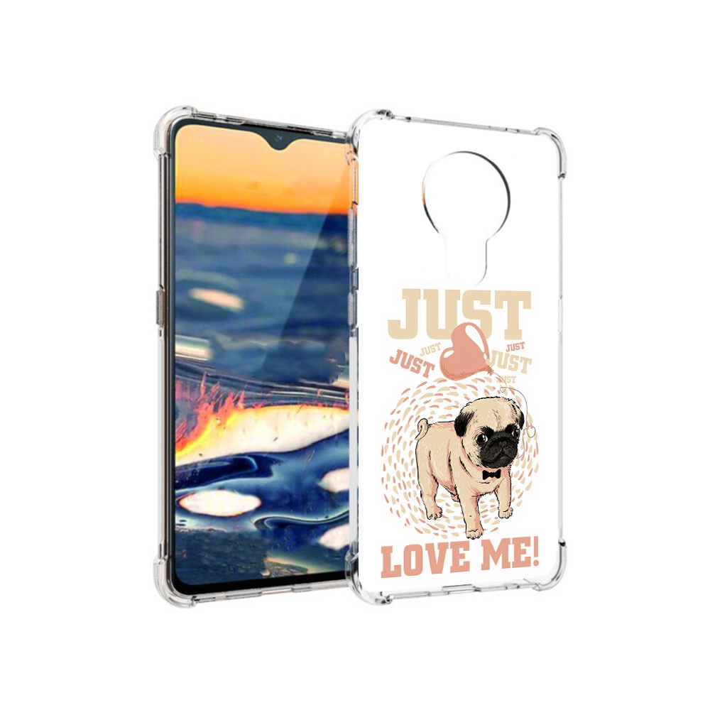 

Чехол MyPads Tocco для Nokia 5.3 Люби меня (PT227052.106.109), Прозрачный, Tocco