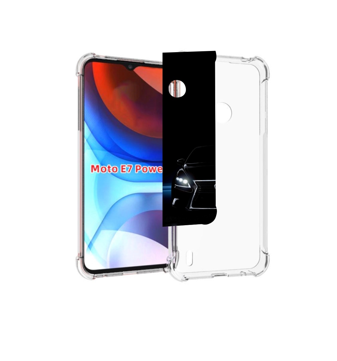 

Чехол MyPads lexus 1 мужской для Motorola Moto E7 Power, Прозрачный, Tocco