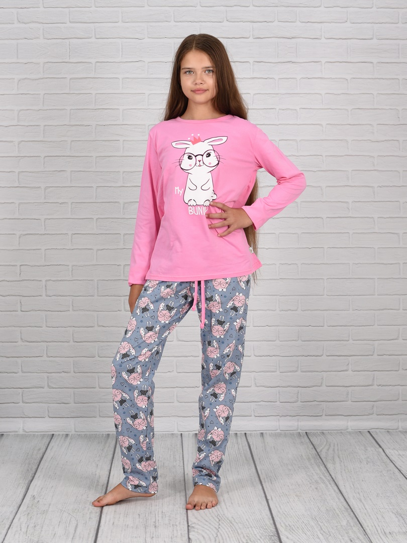 Пижама детская LIDEKO kids 581-22, розовый, 152