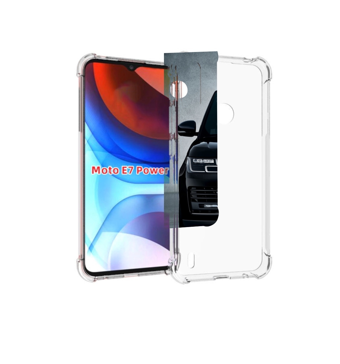 

Чехол MyPads land rover-1 мужской для Motorola Moto E7 Power, Прозрачный, Tocco