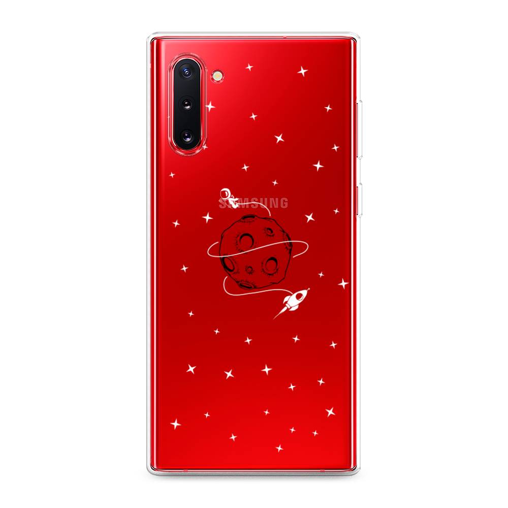 Чехол на Samsung Galaxy Note 10 Полет вокруг луны