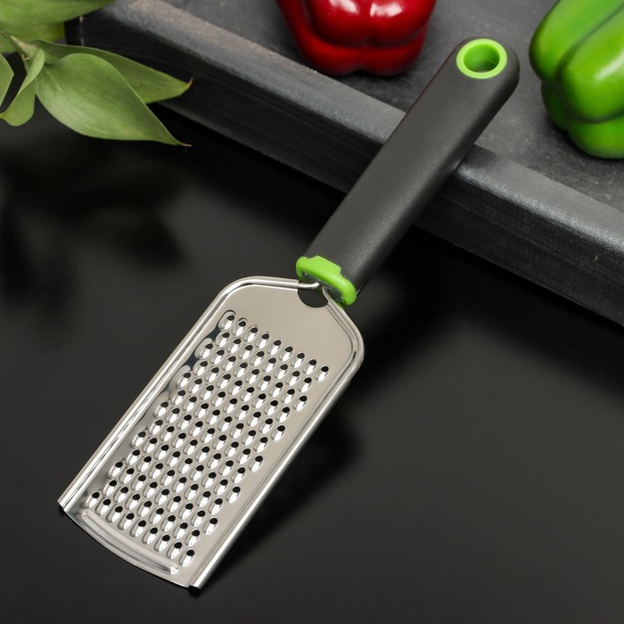 

Тёрка мелкая Доляна Lime, 22,8 см, цвет чёрно-зелёный, Зеленый;черный, Кухонные инструменты "Lime"