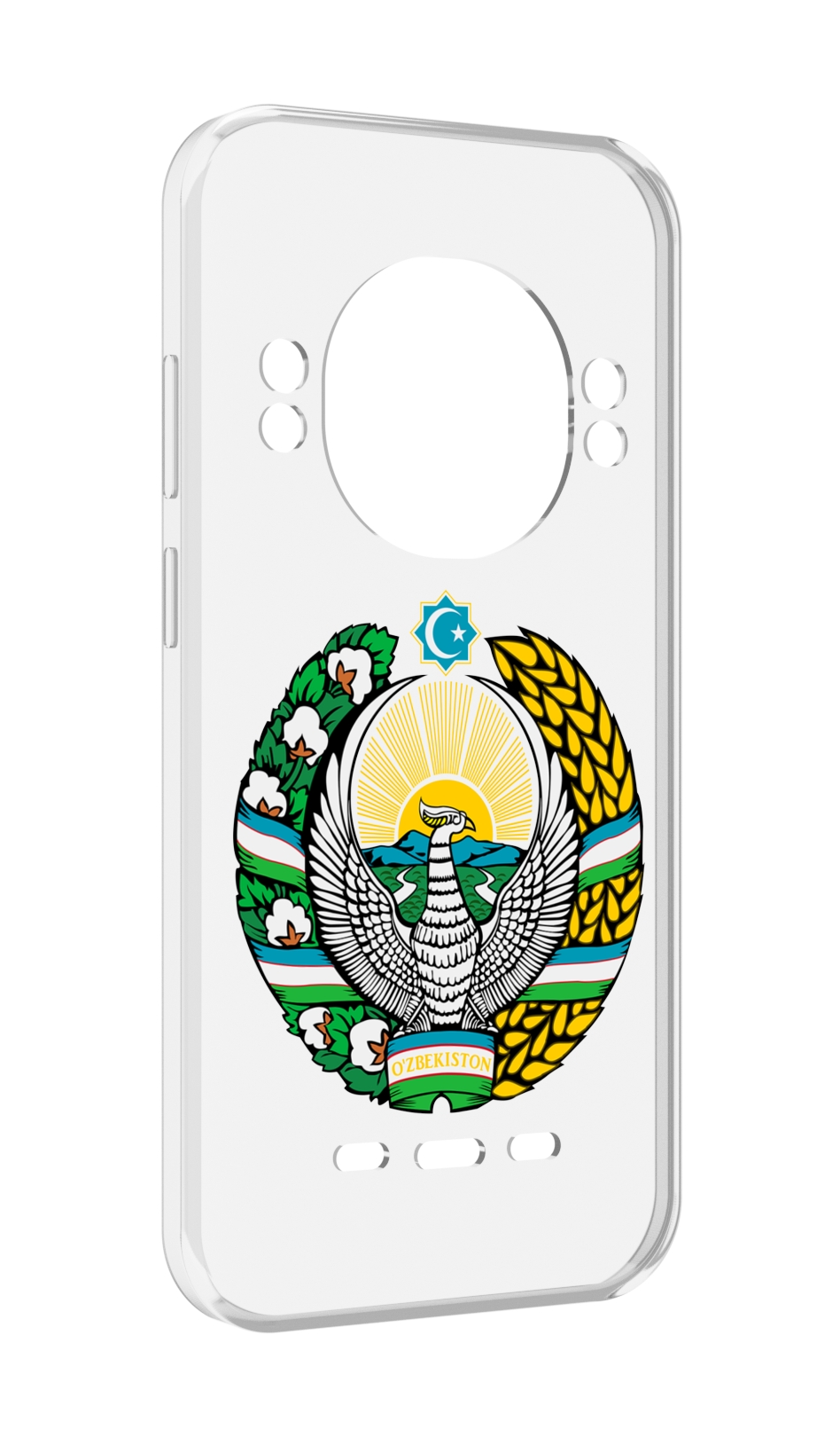 

Чехол MyPads герб-узбекистана для UleFone Power Armor 16 Pro, Прозрачный, Tocco