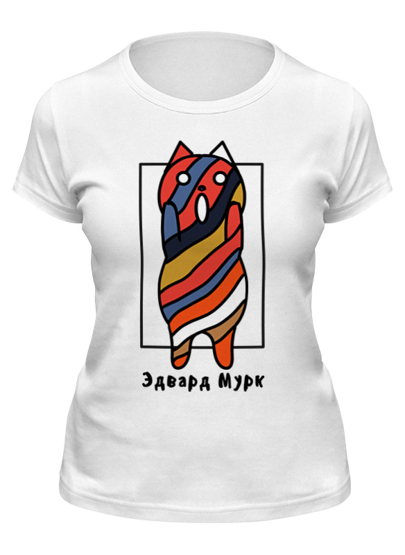 

Футболка женская Printio Эдвард мурк белая L, Белый, Эдвард мурк