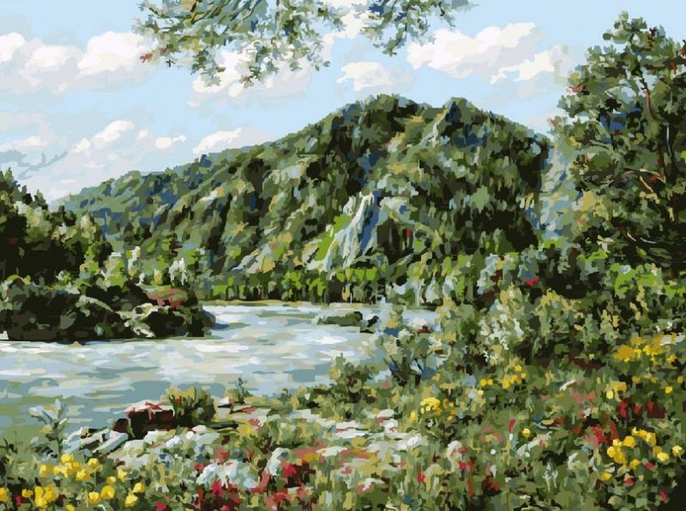 

Картина по номерам Белоснежка Алтай, 30x40, Алтай