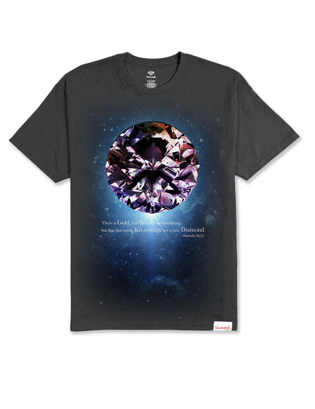 

Футболка мужская Diamond CB-00013447 черная M, Черный, CB-00013447
