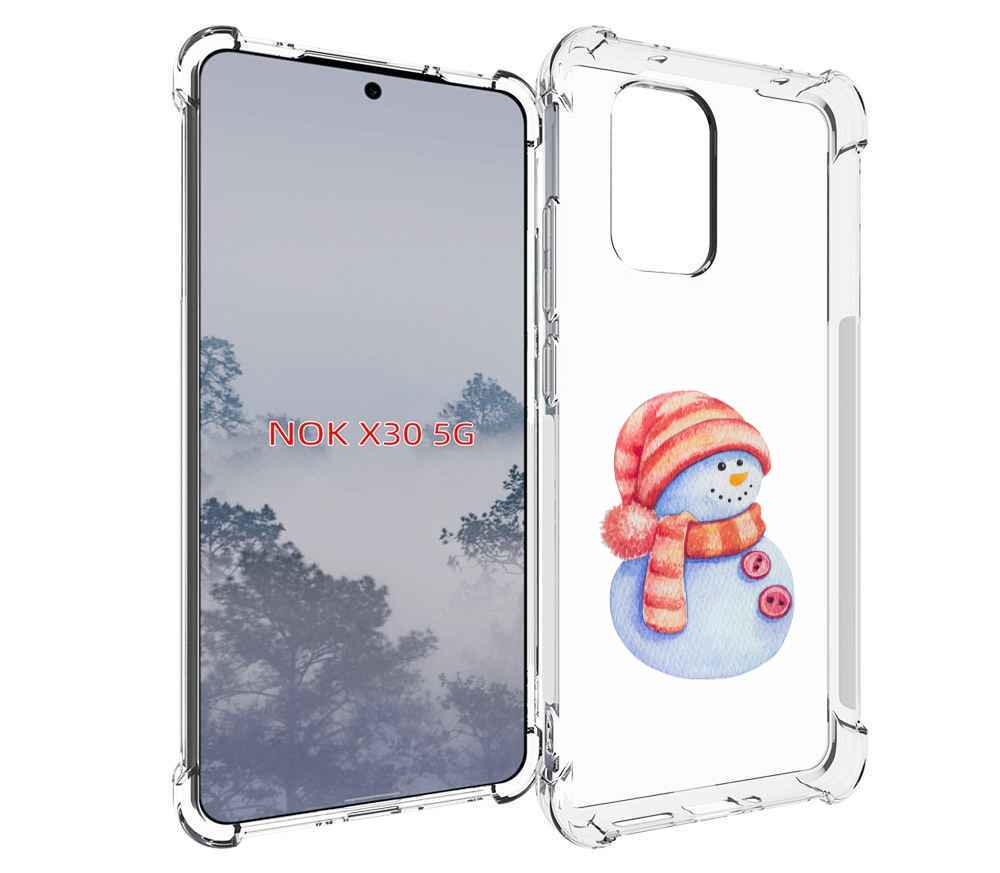 

Чехол MyPads Веселый снеговик для Nokia X30 5G, Tocco