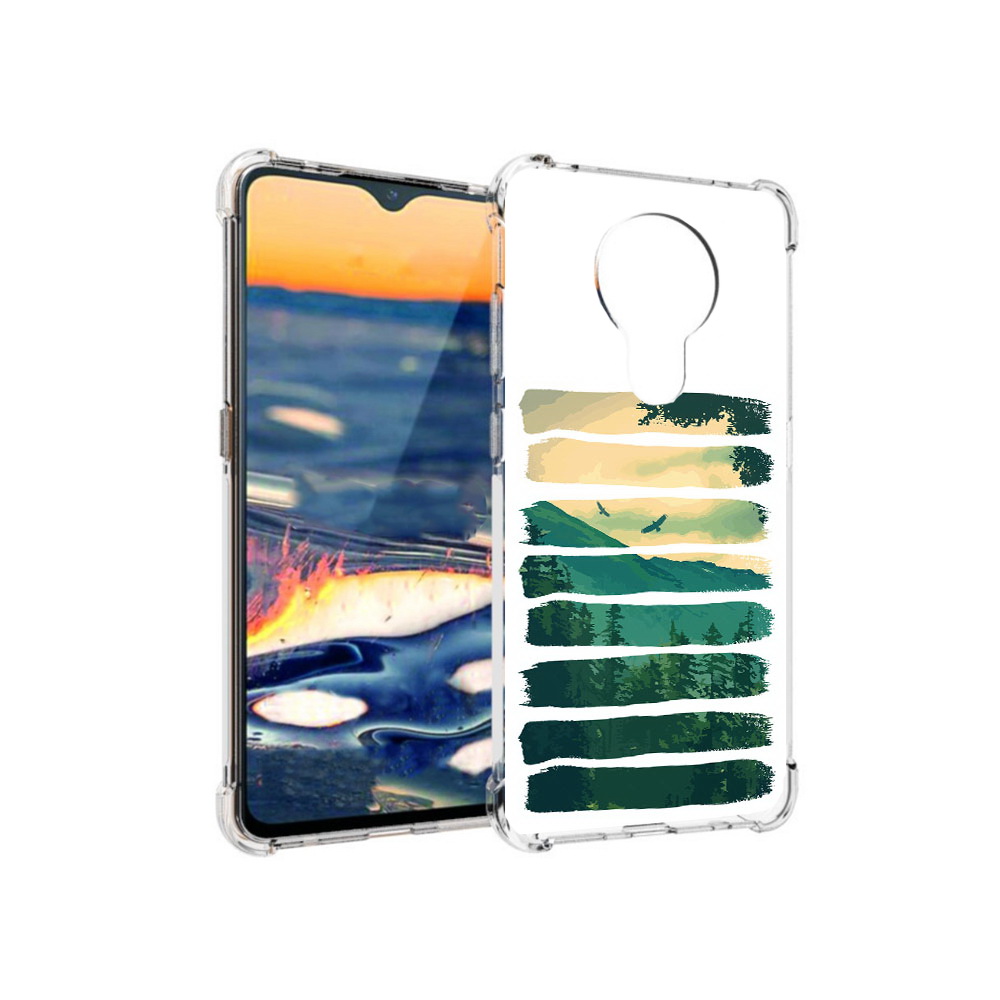 

Чехол MyPads Tocco для Nokia 5.3 Лесная чаща (PT227052.106.107), Прозрачный, Tocco