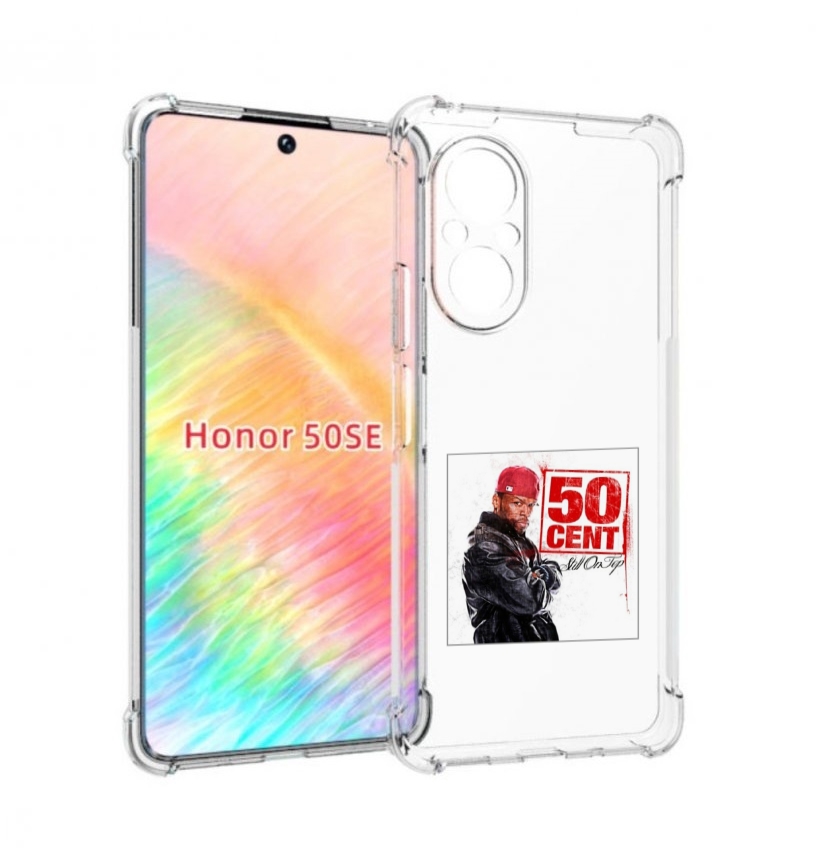 

Чехол бампер MyPads 50 Cent - Still On Top для Honor 50 SE проти, Прозрачный, Tocco
