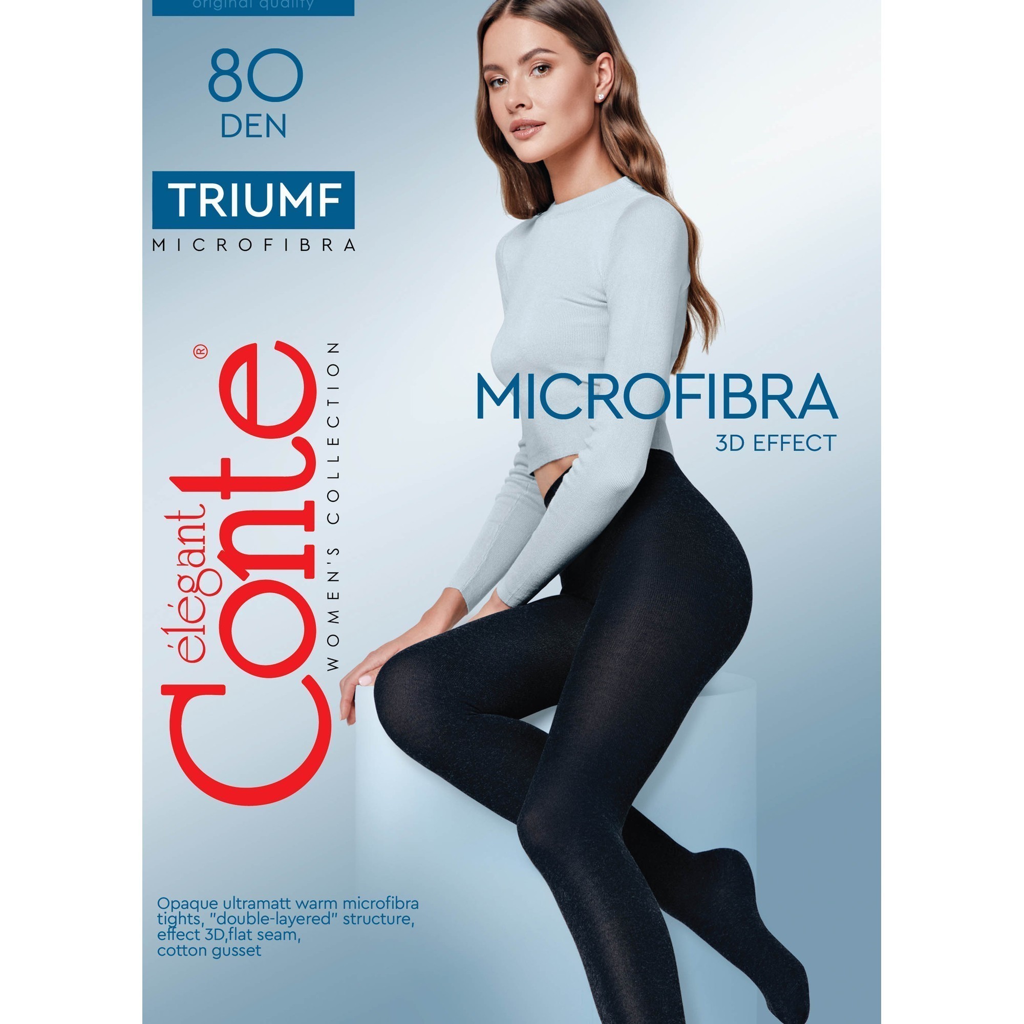 

Колготки женские Conte TRIUMF 80 черные, Черный, TRIUMF 80