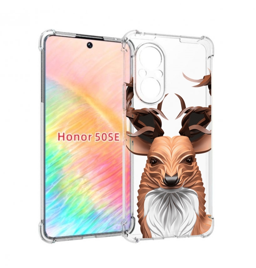 

Чехол бампер MyPads 3D-олень для Honor 50 SE противоударный, Прозрачный, Tocco