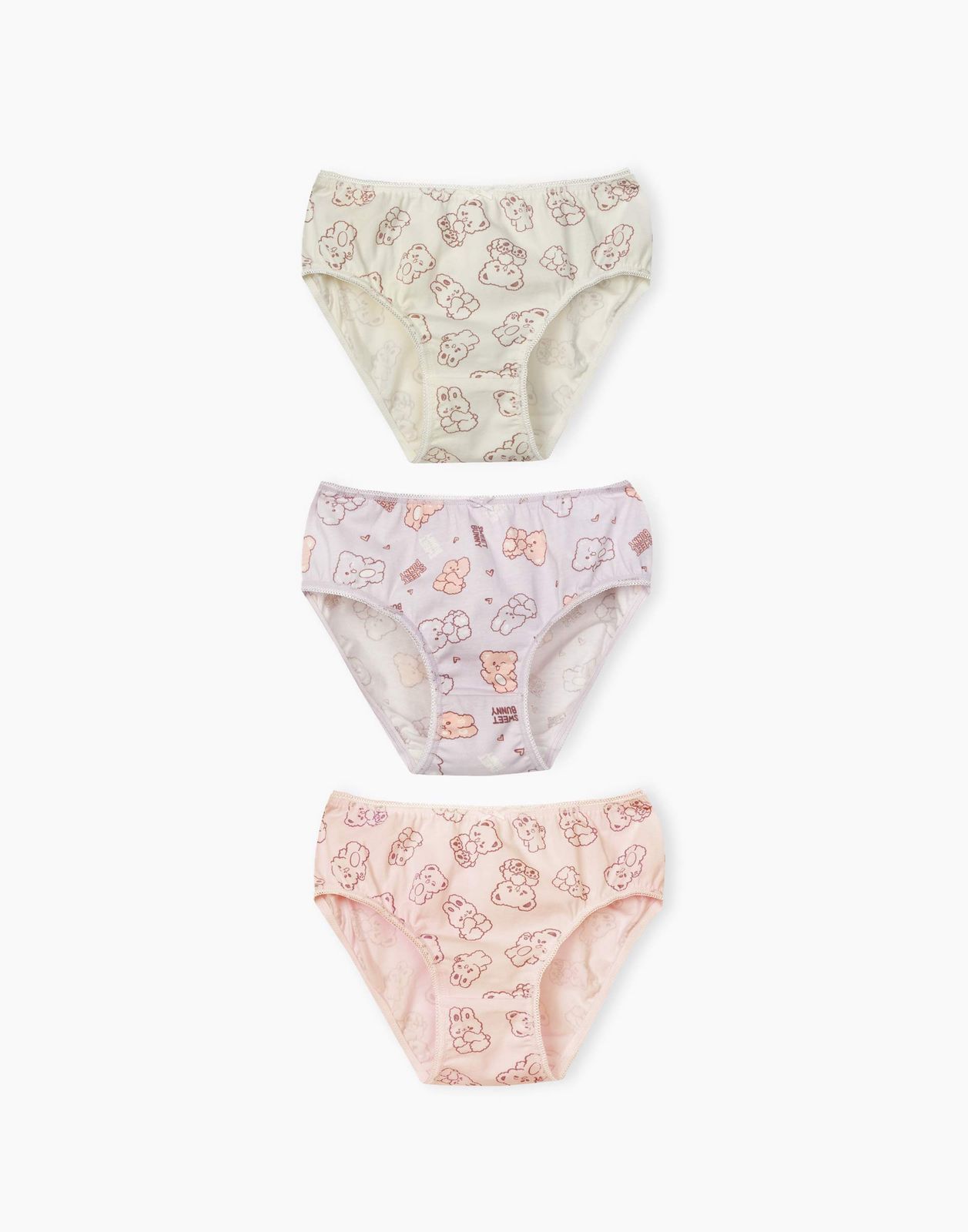 

Комплект трусов для девочки Gloria Jeans GUW008911 разноцветный 2-4г/104, GUW008911