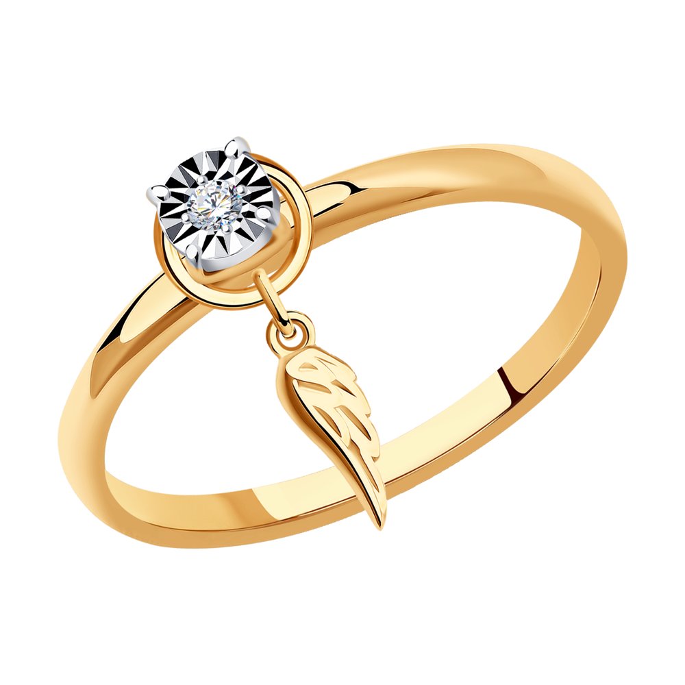 

Кольцо из золота р. 16,5 SOKOLOV Diamonds 1012188, бриллиант, 1012188