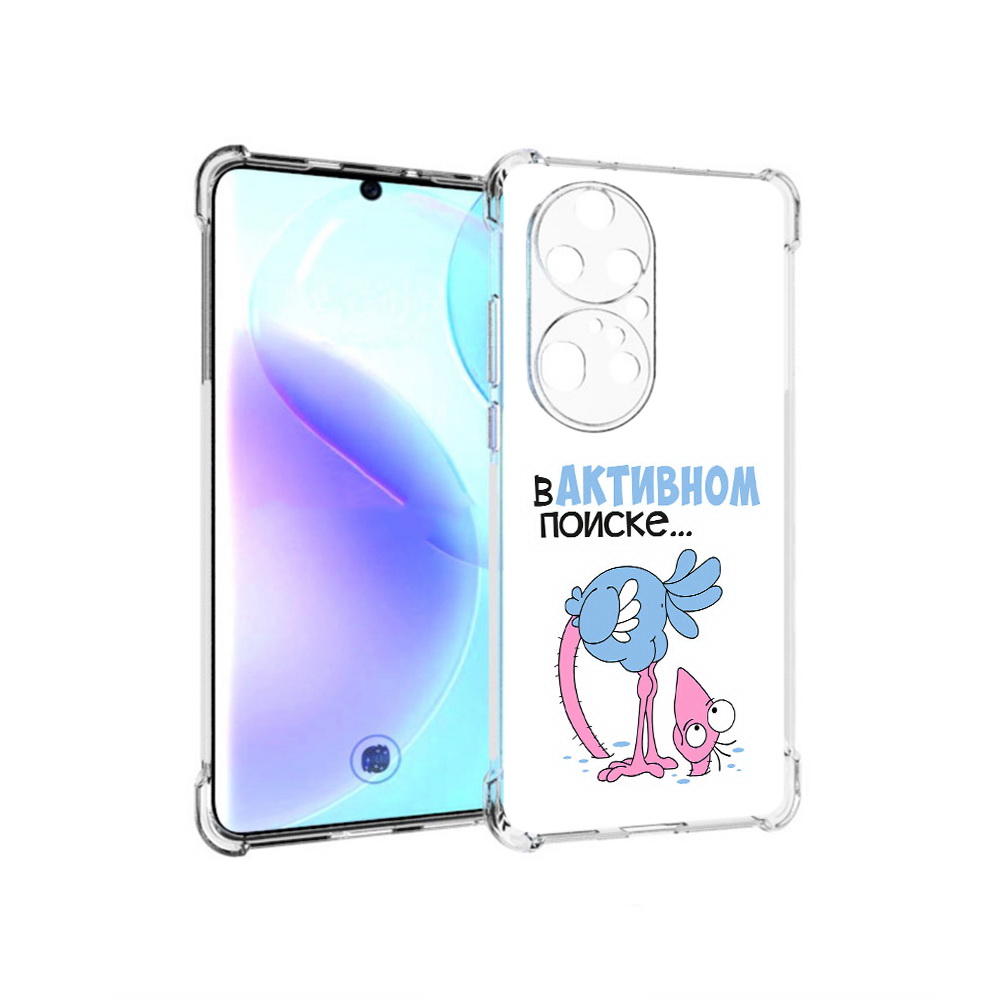 

Чехол MyPads Tocco для Huawei P50 Pro в активном поиске, Прозрачный, Tocco