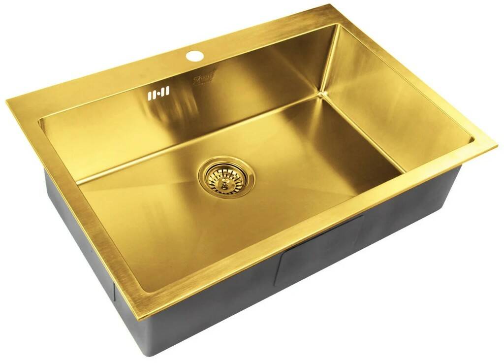 фото Мойка для кухни zorg sanitary pvd szr-7551 bronze бронза