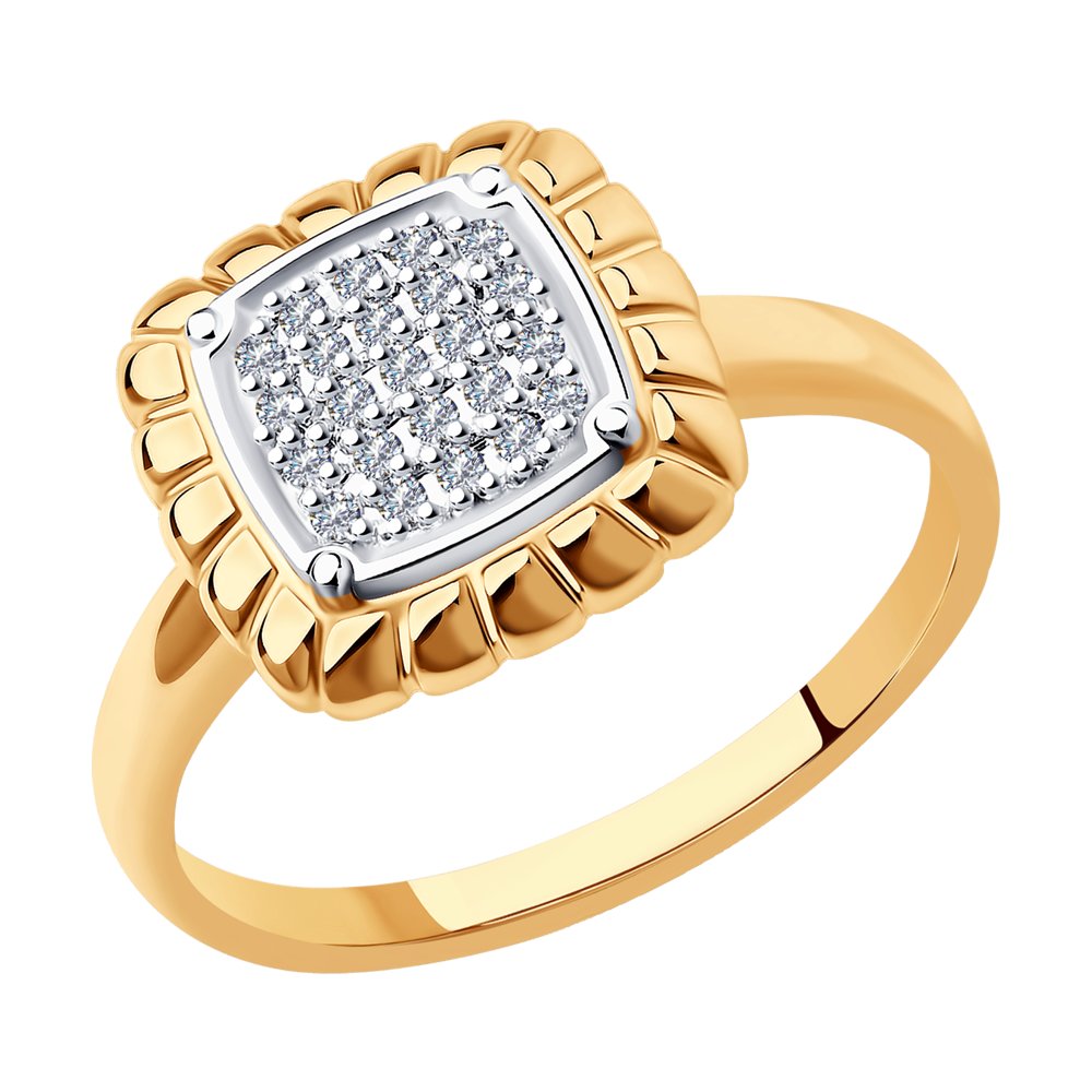 

Кольцо из красного золота с бриллиантом р. 18,5 SOKOLOV Diamonds 1012126, 1012126