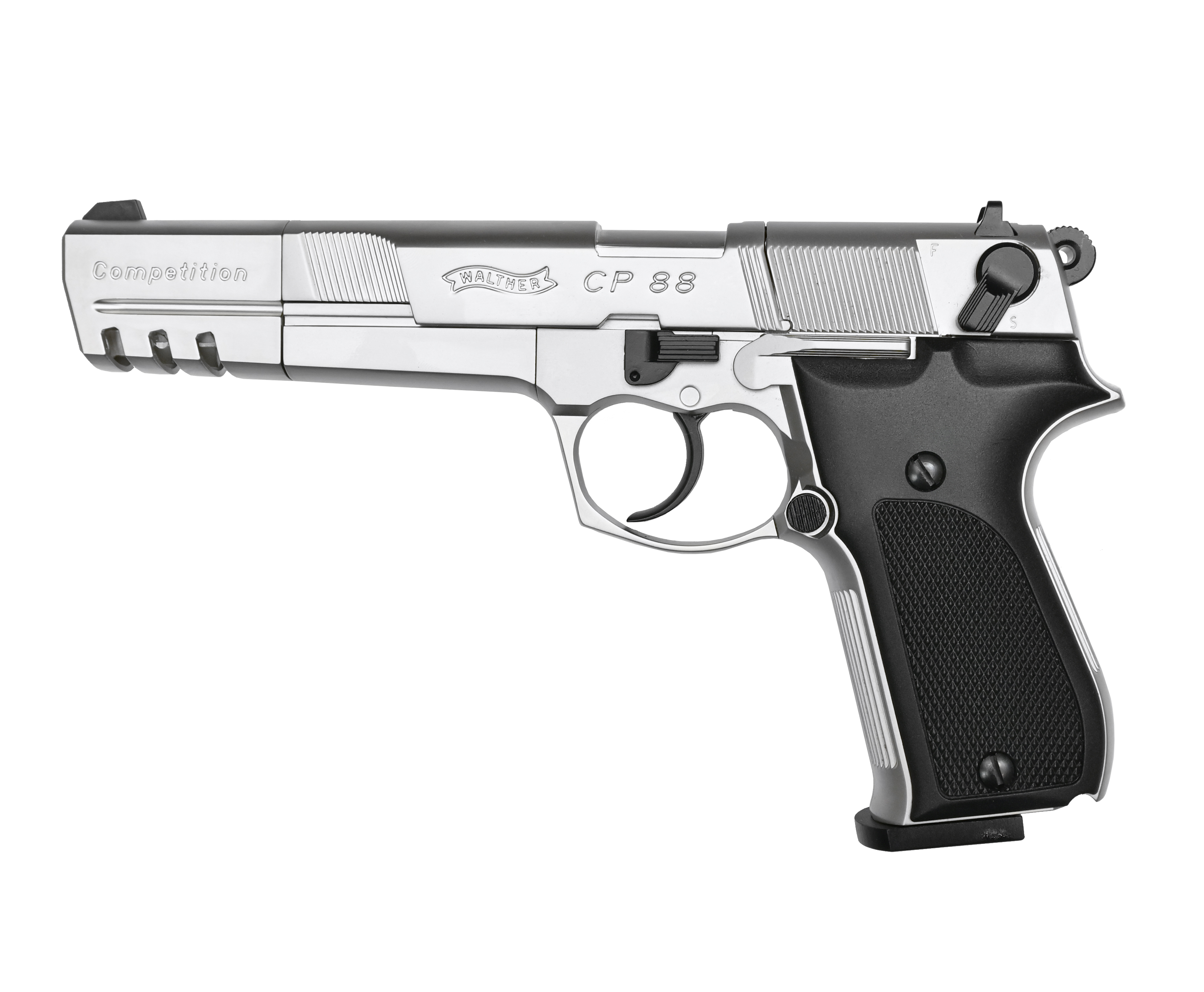 Пневматический пистолет Umarex Walther CP88 Competition 4.5 мм Пулевой, металл, Никель