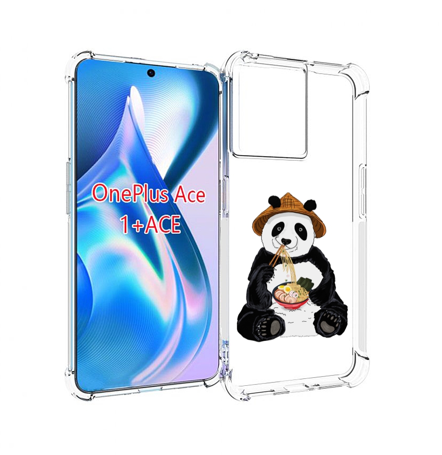 

Чехол MyPads панда-любит-лапшу для OnePlus Ace, Прозрачный, Tocco