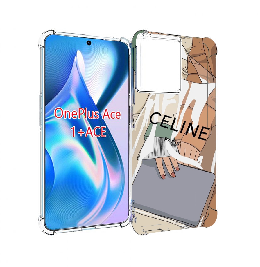 

Чехол MyPads пакет-келин-париж женский для OnePlus Ace, Прозрачный, Tocco