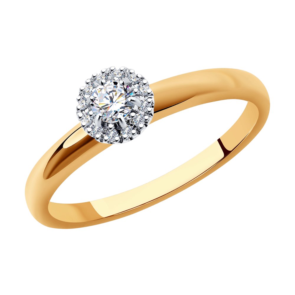 

Кольцо помолвочное из золота с бриллиантом р. 17,5 SOKOLOV Diamonds 1012115, 1012115