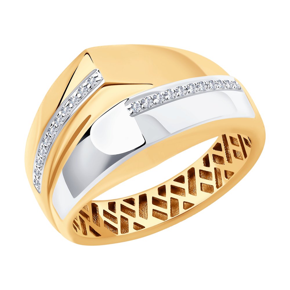 

Кольцо из красного золота р. 18 SOKOLOV Diamonds 1012049, бриллиант, 1012049