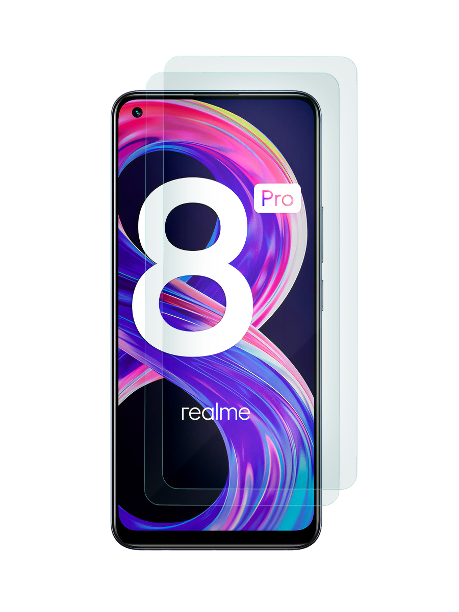 

Защитное стекло 2 шт для Realme 7 Pro, 8, 8 Pro, Realme 9, 9 Pro+ 5G, Realme 10 (6.4"), ZTG-RLM-SET2-8