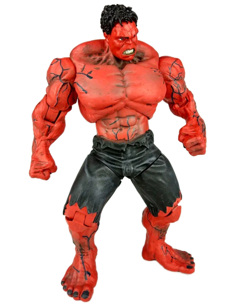 Фигурка StarFriend красный Халк Марвел Hulk Marvel подвижная 26 см