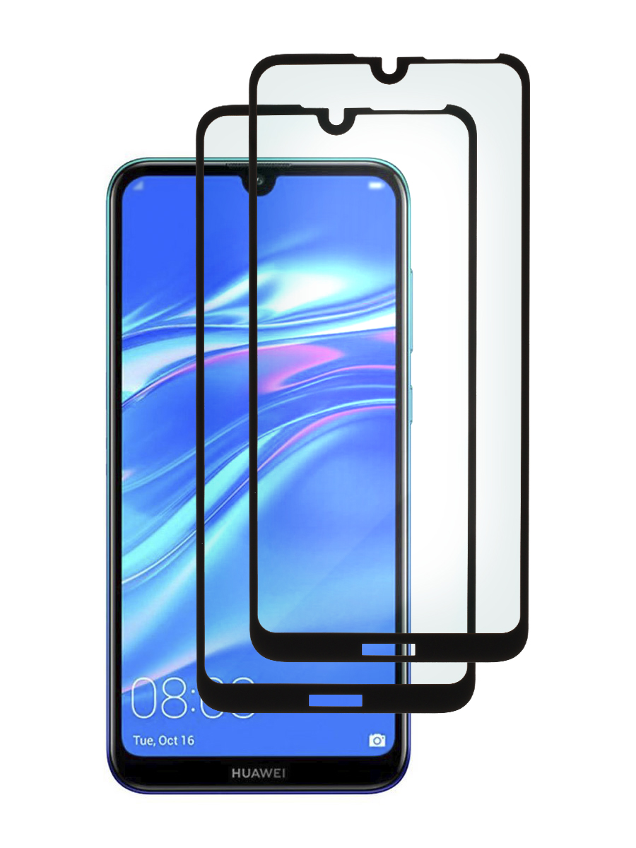 

Защитное стекло 2 шт Zibelino 5D для Huawei Y7 2019 6.26" черный, ZTG-5D-HUA-Y7-2019-SET2-BLK