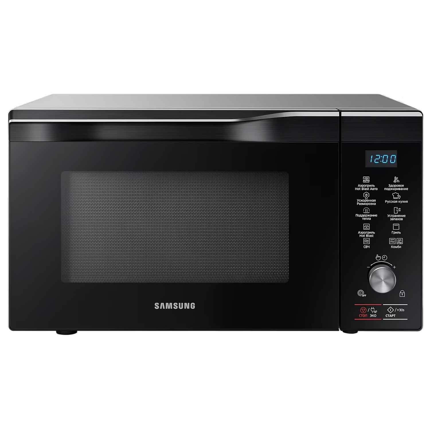

Микроволновая печь с грилем и конвекцией Samsung MC32K7055CT серебристый/черный, MC32K7055CT