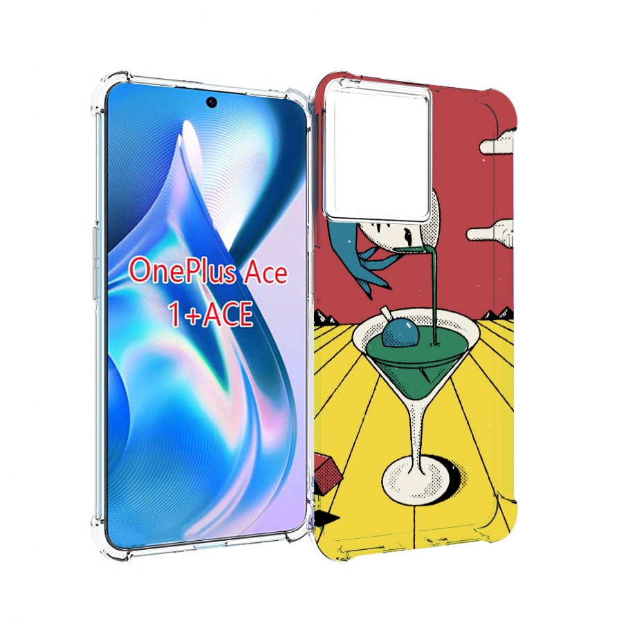 

Чехол MyPads необычный напиток для OnePlus Ace, Прозрачный, Tocco