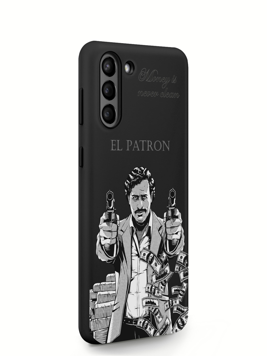 фото Чехол musthavecase для samsung galaxy s21+ el patron pablo escobar черный