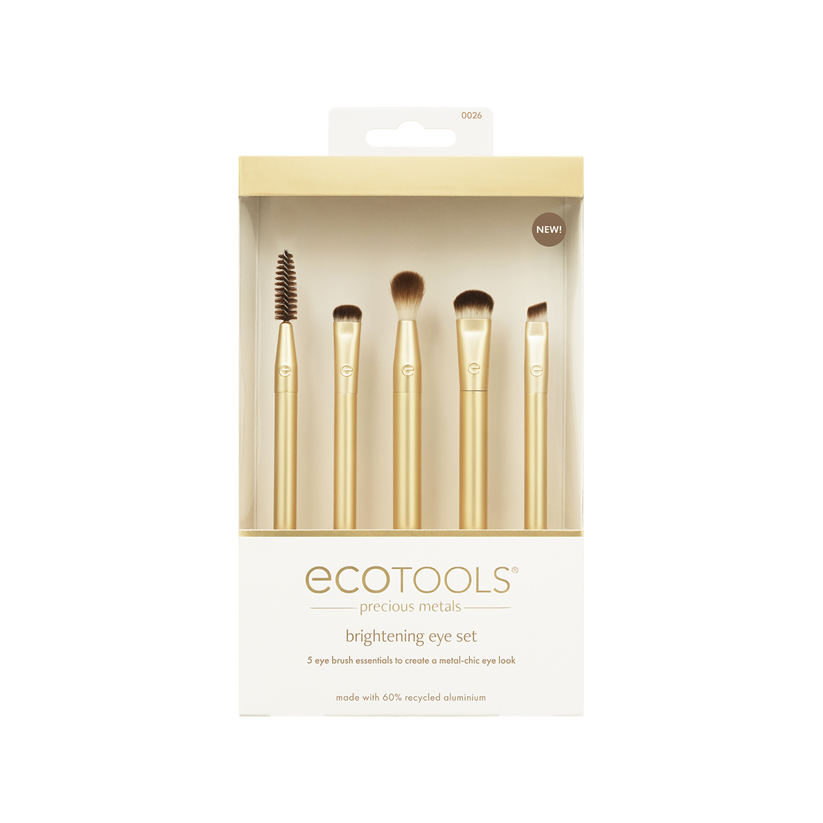 Набор кистей EcoTools для макияжа глаз Precious Metals Brightening Eye Set 2889₽