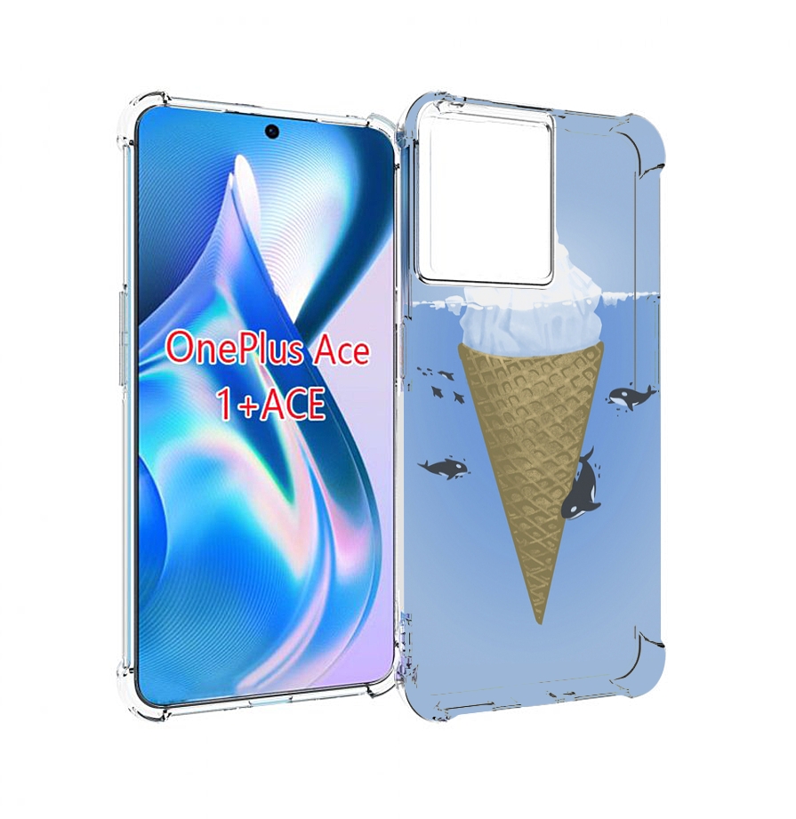 

Чехол MyPads мороженное-у-косаток для OnePlus Ace, Прозрачный, Tocco