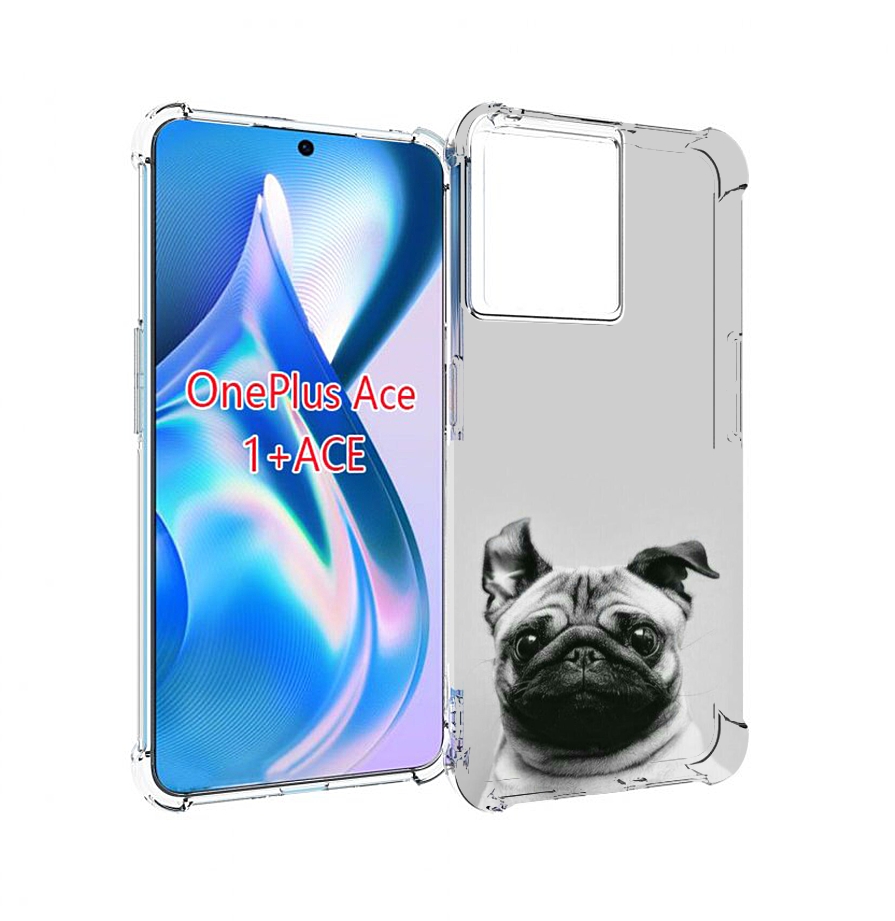 

Чехол MyPads мопс для OnePlus Ace, Прозрачный, Tocco